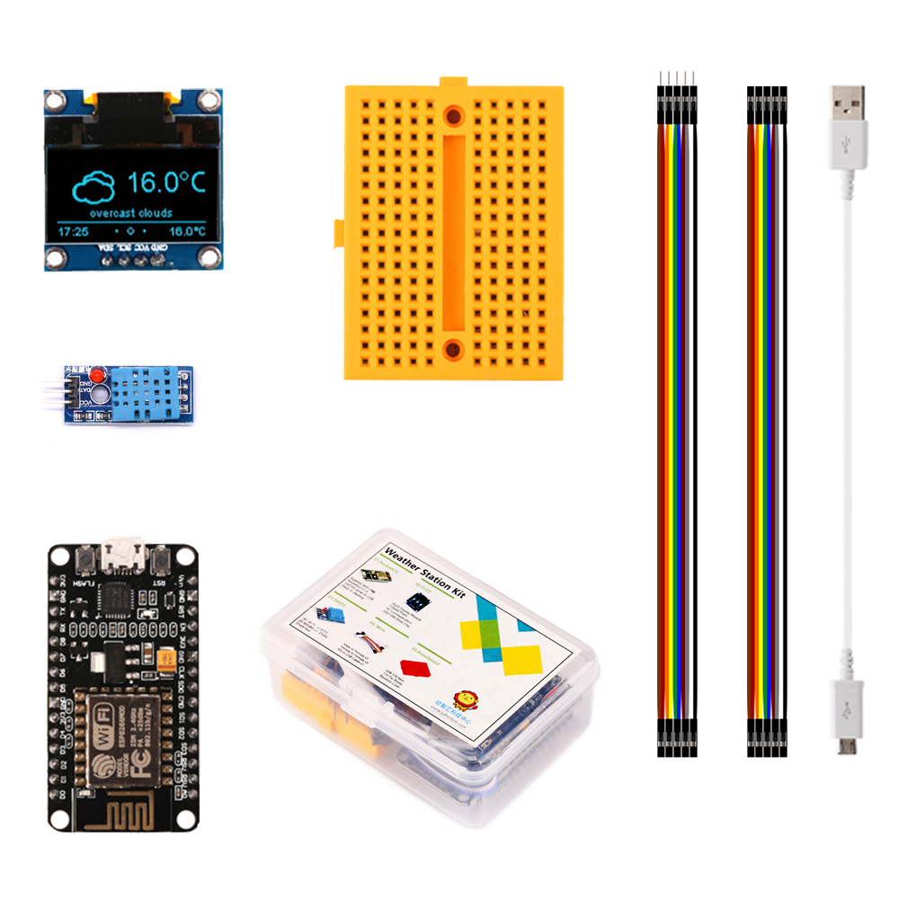 Esp8266 Nodemcu - Estación meteorológica ESP8266, Kit de bricolaje