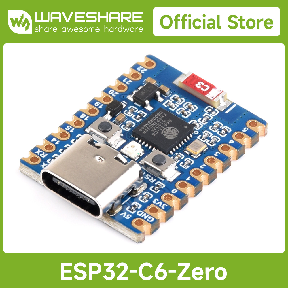 Esp32 C6 - Mini placa de desarrollo Waveshare ESP32-C6,