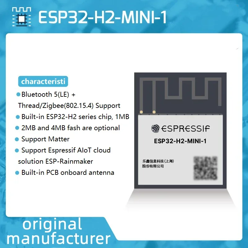 Esp32 H2 - Módulo ESP32-H2 ESP32-H2-MINI-1 ESP32-H2-MINI-1U N4 4MB