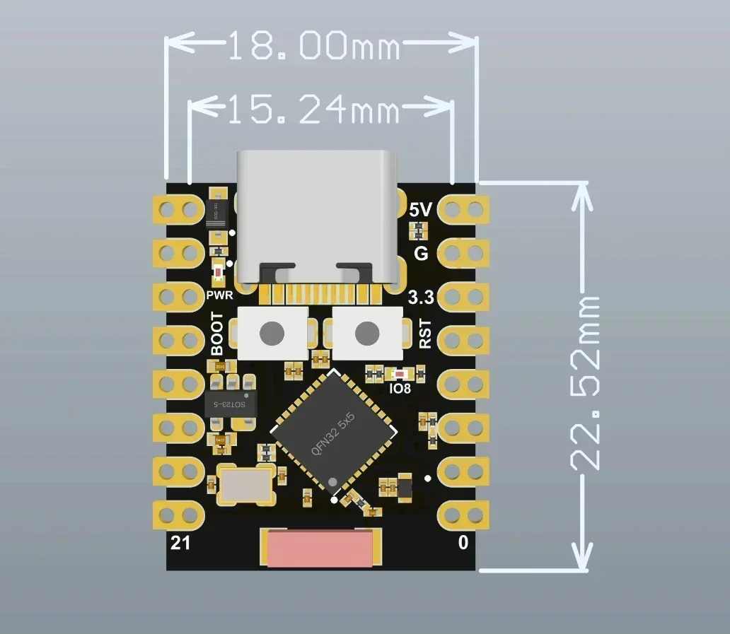 ESP32 Super Mini Placa de Desa - Esp32 C3 reseña y precio